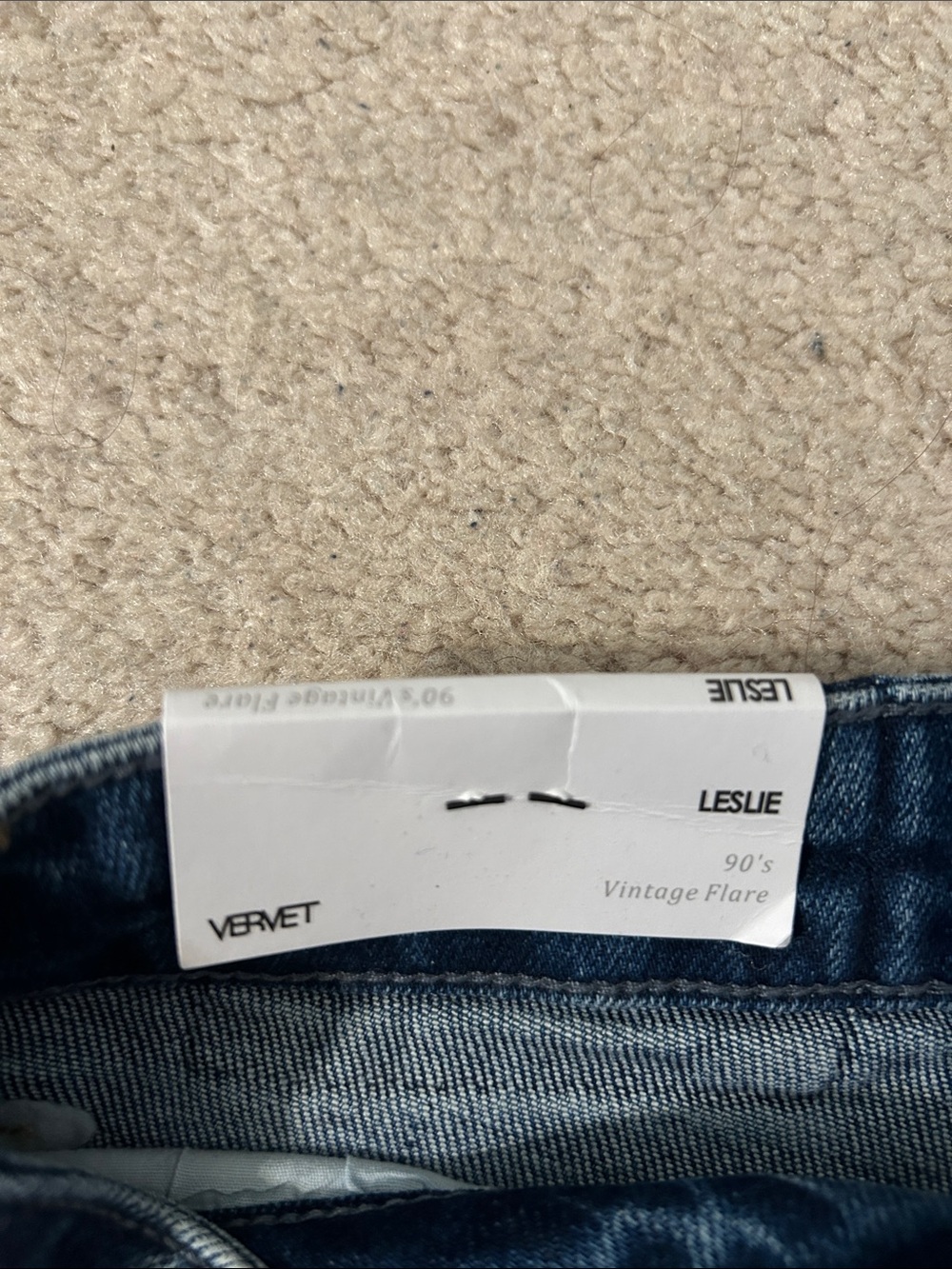 90’s Vintage Flare Vervet Size 28 Jean NWT - Picture 2 of 4